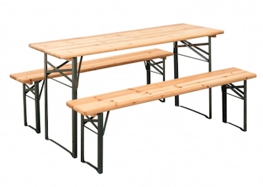 Pivní set (stůl + 2 lavice)